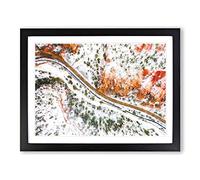 The Road To Nowhere Painting Modern Art Framed Print | A4 Black Framed Wall Art | Ready to Hang | Modern Historical Picture | Living Room Bedroom Lounge Office