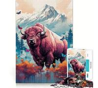 The Roaming Behemoth 1000 Piece Jigsaw Puzzles for Adults Jigsaw Mental Toy Soothing Fun Premium Cut Birthday Gift (38x26cm)