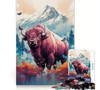The Roaming Behemoth 1000 Piece Jigsaw Puzzles for Teenagers Logic Sense Toy Peaceful Fun Smooth Edge Creative Gift (50x75cm)