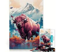The Roaming Behemoth 1000 Piece Jigsaw Puzzles for Teenagers Logic Sense Toy Peaceful Fun Smooth Edge Creative Gift (50x75cm)