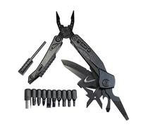 The Roaming Oak Camping Multi Tool, 22 in 1 Folding Pocket Pliers with Sheath Stainless Steel Gadgets Gifts for Men Fishing Hiking, Black