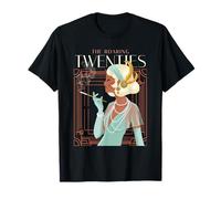 The Roaring Twenties | 1920s Smoking Flapper Girl | Art Deco T-Shirt