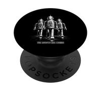 The Robots Are Coming Retro Sci Fi Robot Invasion PopSockets Adhesive PopGrip