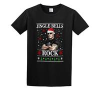 The Rock Christmas Jumper, Mens Funny Dwayne Johnson Movie Unisex 100% Cotton Short-Sleeve T-Shirts Black L