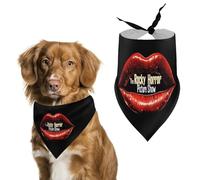 The Rocky Horror Picture Show Cute Dog Bandanna Scarf Printed Adjustable Triangle Pet Kerchief for Dogs And Cats