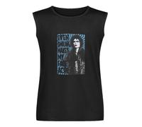 The Rocky Horror Picture Show Face Ache Licensed Horror Movie Men's Vests Tank Tops O-Neck 100% Cotton Undershirts Unisex Sleeveless T-Shirt S Black