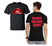 The Rocky Horror Picture Show Halloween T-Shirt Front & Back Horror Lips Tee for Kids Adults Top (White, S)