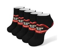 The Rocky Horror Picture Show Men's Ankle Low Socks 5 Pack Non Slip Flat Boat Breathable Athletic Socks for Women