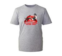 The Rocky Horror Picture Show T-Shirt, Scary Lips Halloween Funny Costume Unisex Adults Gift Tee Top (Heather Grey, 2XL)