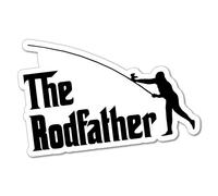 The Rodfather Sticker Decal Boat Fishing Tackle 4x4