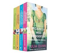 The Rokesbys Bridgerton Prequels Series Books 1 - 4 Collection Set by Julia Quinn (Because of Miss Bridgerton, The Girl with the Make-Believe Husband, The Other Miss Bridgerton & First Comes Scandal)