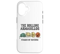 The Rolling Armadillos Stages Of Defense Case for iPhone 16