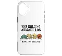 The Rolling Armadillos Stages Of Defense Case for iPhone 16 Plus