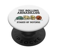 The Rolling Armadillos Stages Of Defense PopSockets Adhesive PopGrip
