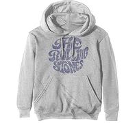 (XXL, White) The Rolling Stones Vintage 70's Logo Hoodie