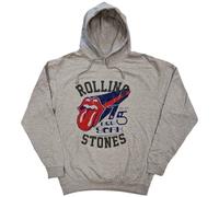 The Rolling Stone Hoodie York 75 Official Unisex Grey Pullover M