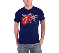The Rolling Stone Men's Lick The Flag Short Sleeve T-Shirt, Blue (Navy), Medium