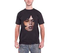 The Rolling Stone Men's Mick Portrait Short Sleeve T-Shirt, Black, X-Large
