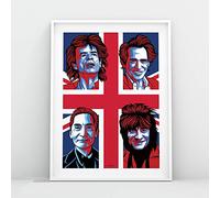 The Rolling Stones - A3 Union Jack Print by Rogues' Gallery