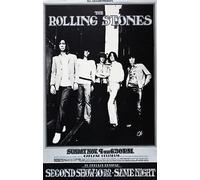 THE ROLLING STONES at Oakland Coliseum California - Classic Poster - Poster Size : A4