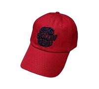 The Rolling Stones Baseball Cap Vintage 70s Band Logo Official Maroon Red One Size