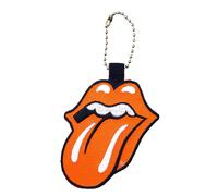 The Rolling Stones Classic Tongue Band Logo Patch Keyring in Orange The Rolling Stones Orange One Size