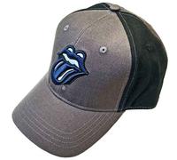 The Rolling Stones Classic Tongue Snapback Baseball Cap in Grey The Rolling Stones Grey One Size