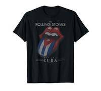 The Rolling Stones Cuba Flag Tongue Rock Music T-Shirt