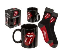 The Rolling Stones Fan Gift Set Coffee Mug 315 ml Socks 41-45 Gift Box