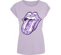 The Rolling Stones Floral Tongue T-Shirt lilac M