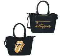 The Rolling Stones Gold Tongue Handbag black Onesize