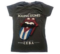 The Rolling Stones Havana Cuba Skinny Fit T Shirt L Charcoal