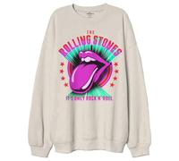 The Rolling Stones Its Only Rock N Roll Oversized Sweatshirt L Sand