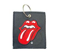The Rolling Stones Keyring Classic Tongue Band Logo Embroidered Keychain