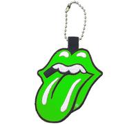 The Rolling Stones Keyring Classic Tongue Band Logo Embroidered Official Green
