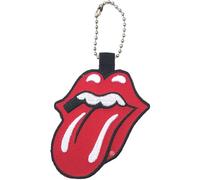 The Rolling Stones Keyring Classic Tongue Band Logo Embroidered Official Red