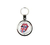 The Rolling Stones Keyring UK and USA Tongues Spinner Keychain