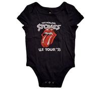 The Rolling Stones US Tour 78 Baby Grow Black Medium (6 - 9 months)