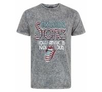 The Rolling Stones Men's Adult Short Sleeved T-Shirt (Grey) in Grey | Size: 2XL The Rolling Stones Grey 2XL