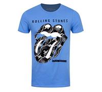 The Rolling Stones Men's Steel Wheels Regular Fit Crew Neck Short Sleeve T - Shirt, Blue, Medium (Manufacturer Size:Medium)
