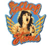 The Rolling Stones Mick and Orange Band Logo Standard Patch Accessory Size