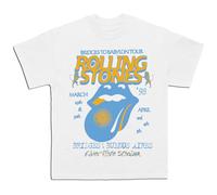 The Rolling Stones River Plate Stadium T Shirt, White, Medium