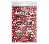 The Rolling Stones Rock N Roll Button Badge Pack