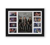 The Rolling Stones Signed Poster Print - Limited Edition Autograph Fan Gift - Collectible Memorabilia Wall Art Merchandise - Mick Jagger, Keith Richards Reprints (A3 Framed)