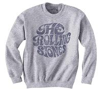 The Rolling Stones Sweatshirt Vintage 70s Band Logo Official Grey Unisex M