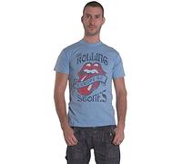 The Rolling Stones T Shirt Europe 82 Tour Band Logo Official Mens Stone Blue L