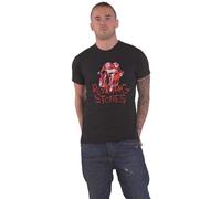 The Rolling Stones T Shirt Hackney Diamonds Cracked Glass Tongue Official Size M, Black