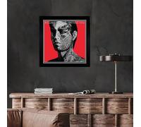The Rolling Stones, Tattoo You Album cover, poster, wall art. Print or Fully Framed Available. Actual size of original Vinyl Covers. (Framed)