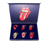 The Rolling Stones Tongues Evolution 2 Badge Set (Pack of 6) The Rolling Stones Multicolor