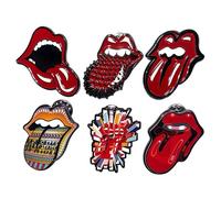 The Rolling Stones Tongues Evolution Pin Badge Set One Size